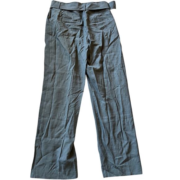 A New Day Women's Gray High-Rise Relaxed Fit Belted Trousers - Size 8 - NWT - Picture 1 of 12